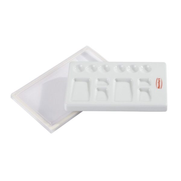 Porcelain mixing palette